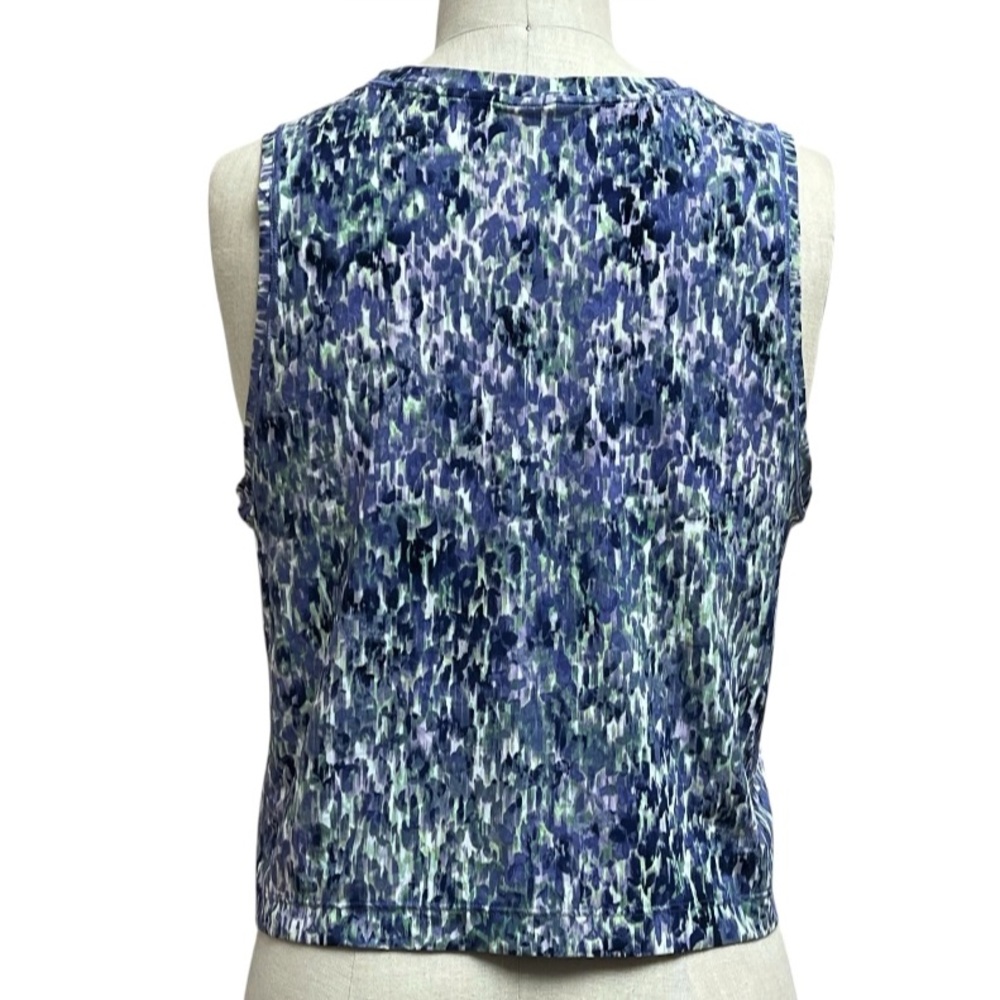 Athleta Colorful Abstract Watercolor Athletic Top - Picture 4 of 6